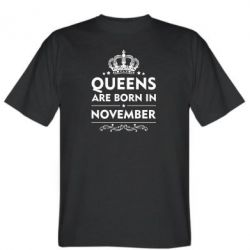 Мужская футболка Stedman Queens are born in November - PrintSalon
