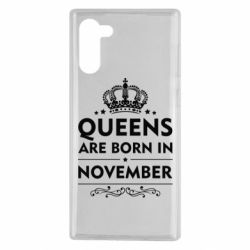 Чехол для Samsung Note 10 Queens are born in November - PrintSalon