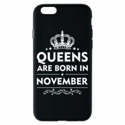 Чехол для iPhone 6/6S Queens are born in November - PrintSalon