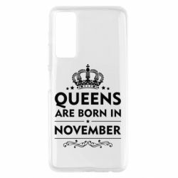 Чехол для Huawei P Smart 2021 Queens are born in November - PrintSalon