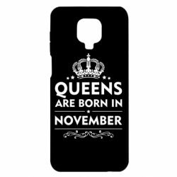 Чехол для Xiaomi Redmi Note 9S/9Pro/9Pro Max Queens are born in November - PrintSalon
