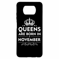 Чехол для Xiaomi Poco X3 Queens are born in November - PrintSalon