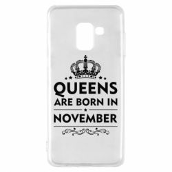 Чехол для Samsung A8 2018 Queens are born in November