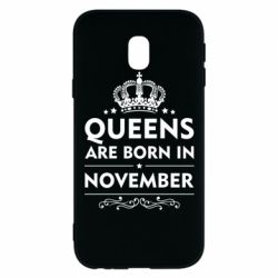 Чехол для Samsung J3 2017 Queens are born in November - PrintSalon