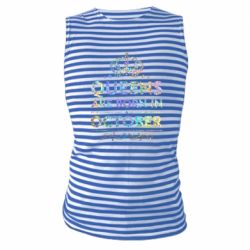 Майка-тельняшка Queens are born in October Голограмма