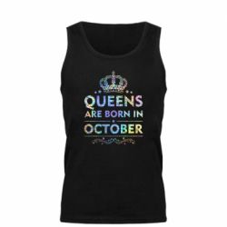 Майка чоловіча Queens are born in October Голограмма