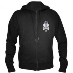 Мужское худи на молнии R2D2 - PrintSalon