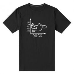 Мужская футболка премиум Rabbit and duck - PrintSalon