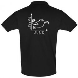 Мужское поло Rabbit and duck - PrintSalon