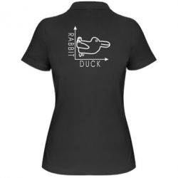 Женское поло Rabbit and duck - PrintSalon