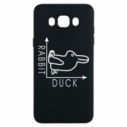 Чехол для Samsung J7 2016 Rabbit and duck - PrintSalon