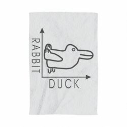 Полотенце с принтом Rabbit and duck - PrintSalon