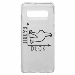Чехол для Samsung S10+ Rabbit and duck - PrintSalon