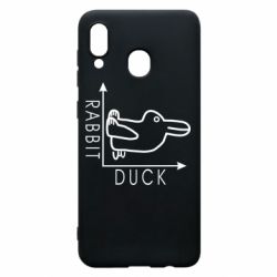 Чехол для Samsung A20 Rabbit and duck - PrintSalon
