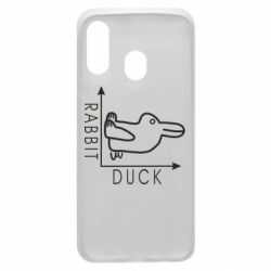 Чехол для Samsung A40 Rabbit and duck - PrintSalon