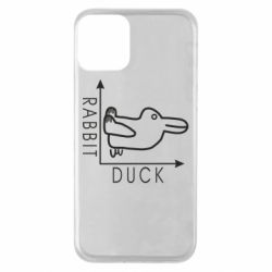 Чехол для iPhone 11 Rabbit and duck - PrintSalon