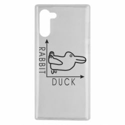 Чехол для Samsung Note 10 Rabbit and duck - PrintSalon