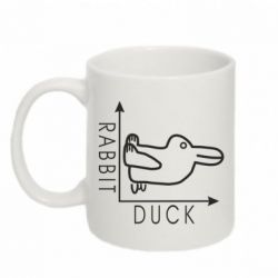 Чашка 320ml Rabbit and duck - PrintSalon