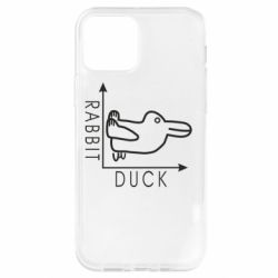 Чехол для iPhone 12 Rabbit and duck - PrintSalon