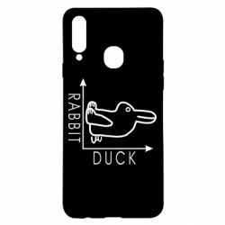 Чехол для Samsung A20s Rabbit and duck - PrintSalon