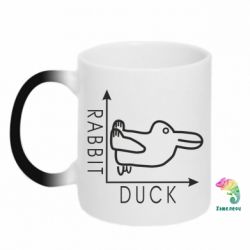 Чашка-хамелеон Rabbit and duck - PrintSalon