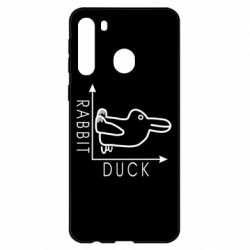 Чехол для Samsung A21 Rabbit and duck - PrintSalon