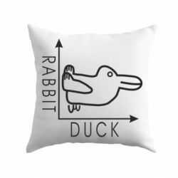 Подушка Rabbit and duck - PrintSalon