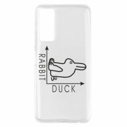 Чехол для Huawei P Smart 2021 Rabbit and duck - PrintSalon
