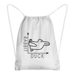 Рюкзак-мешок Rabbit and duck - PrintSalon