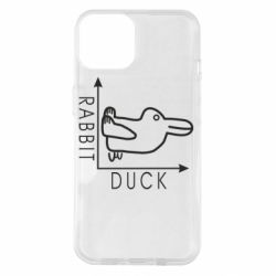 Чехол для iPhone 14 Rabbit and duck - PrintSalon