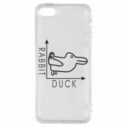 Чехол для iPhone5/5S/SE Rabbit and duck - PrintSalon