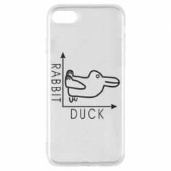 Чехол для iPhone 7 Rabbit and duck - PrintSalon