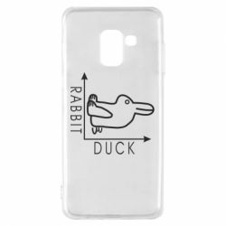 Чехол для Samsung A8 2018 Rabbit and duck - PrintSalon