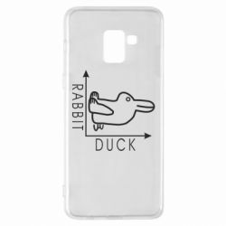 Чехол для Samsung A8+ 2018 Rabbit and duck - PrintSalon