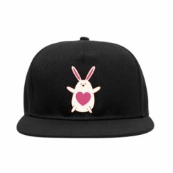 Снепбек Rabbit with a pink heart - PrintSalon