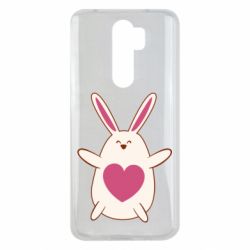 Чехол для Xiaomi Redmi Note 8 Pro Rabbit with a pink heart - PrintSalon