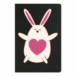 Блокнот Rabbit with a pink heart - PrintSalon