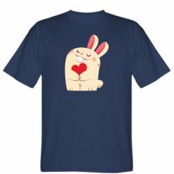 Мужская футболка Stedman Rabbit with heart - PrintSalon