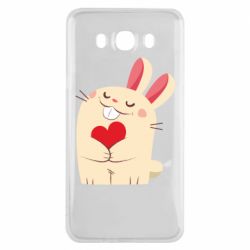 Чехол для Samsung J7 2016 Rabbit with heart - PrintSalon