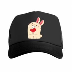 Кепка-тракер Rabbit with heart - PrintSalon
