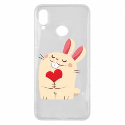 Чехол для Huawei P Smart Plus 2018 Rabbit with heart - PrintSalon