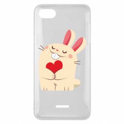 Чехол для Xiaomi Redmi 6A Rabbit with heart - PrintSalon