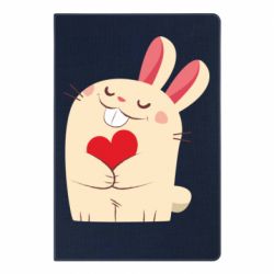 Блокнот с принто Rabbit with heart - PrintSalon