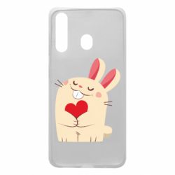 Чехол для Samsung A60 Rabbit with heart - PrintSalon