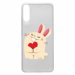 Чехол для Samsung A70 Rabbit with heart - PrintSalon
