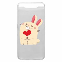 Чехол для Samsung A80 Rabbit with heart - PrintSalon