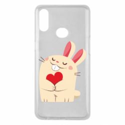 Чехол для Samsung A10s Rabbit with heart - PrintSalon