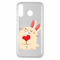 Чехол для Samsung M30 Rabbit with heart - PrintSalon