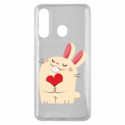 Чехол для Samsung M40 Rabbit with heart - PrintSalon