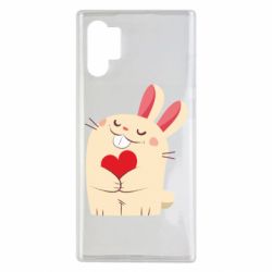 Чехол для Samsung Note 10 Plus Rabbit with heart - PrintSalon